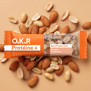 Amande. Cacahuète. (PAV de barres keto Noix / Snack)