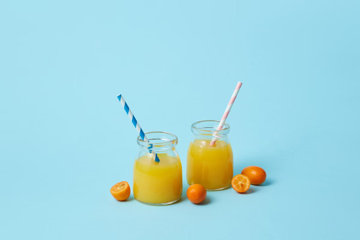 Jus de beauté vitaminé pêche-agrumes au collagène marin