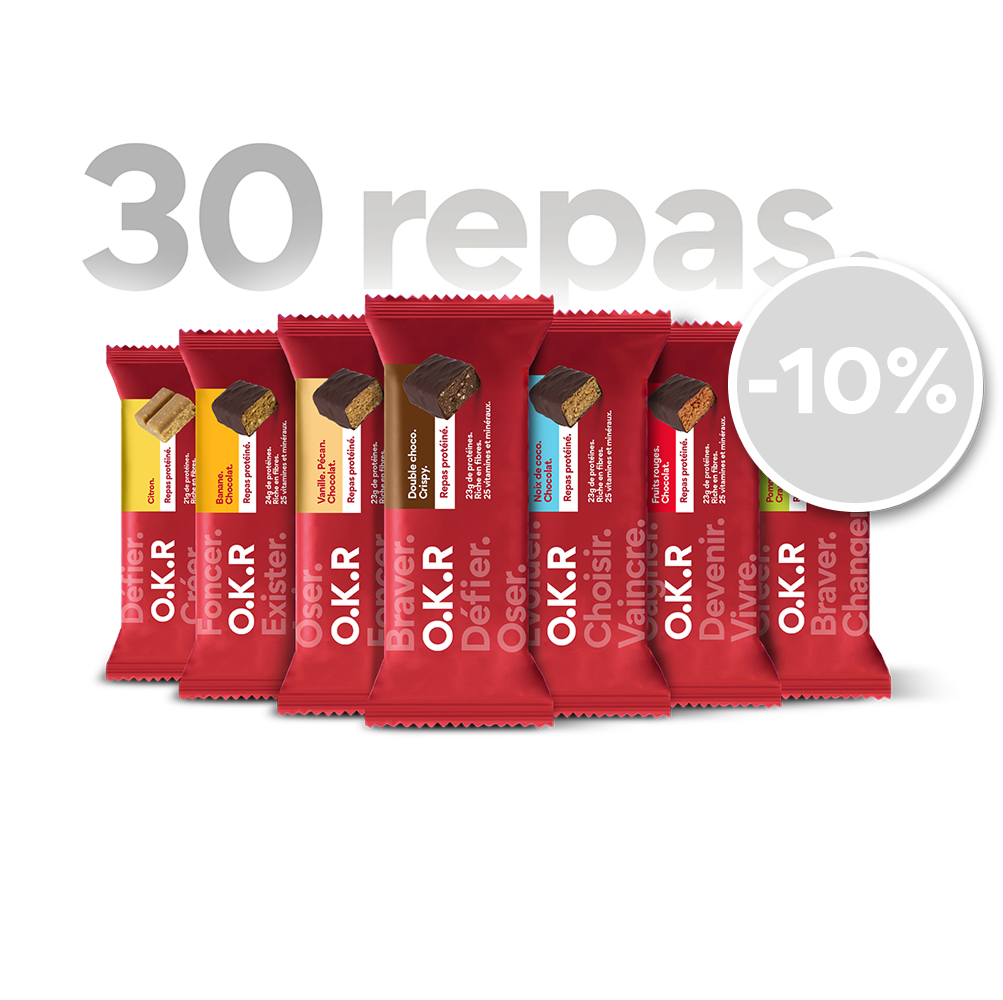 Pack 30 repas protéinés.