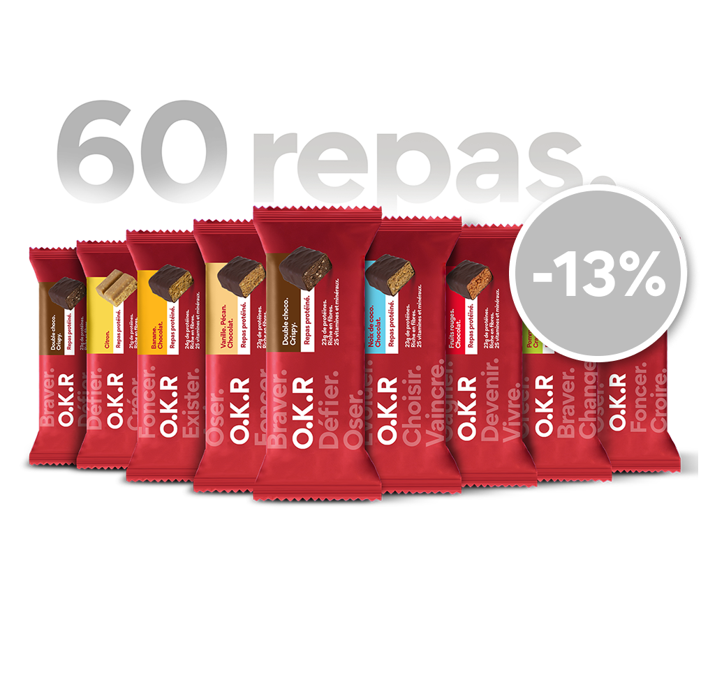 Large format 60 protein meals.