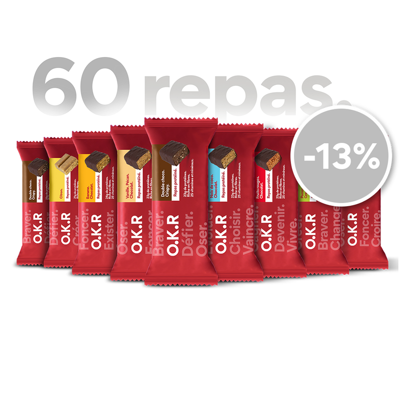 Pack 60 repas protéinés.