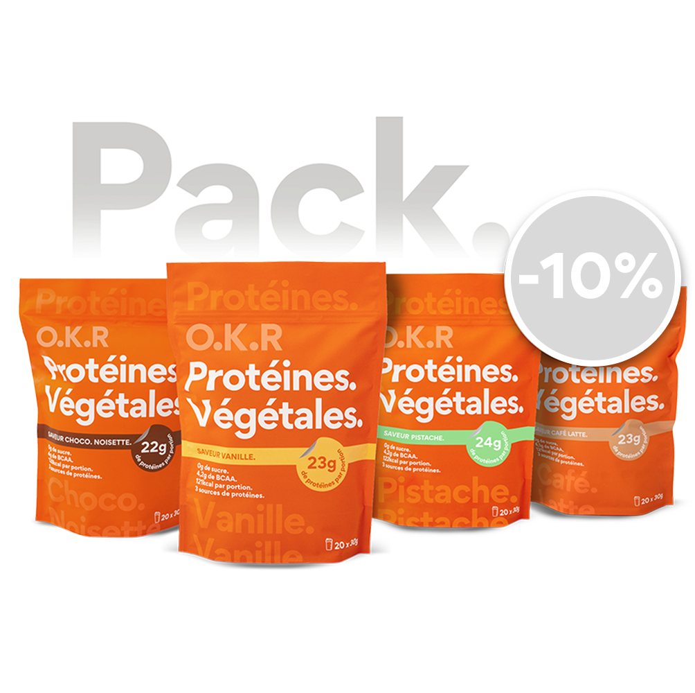 Pack 4 sachets. Protéine Végétale.