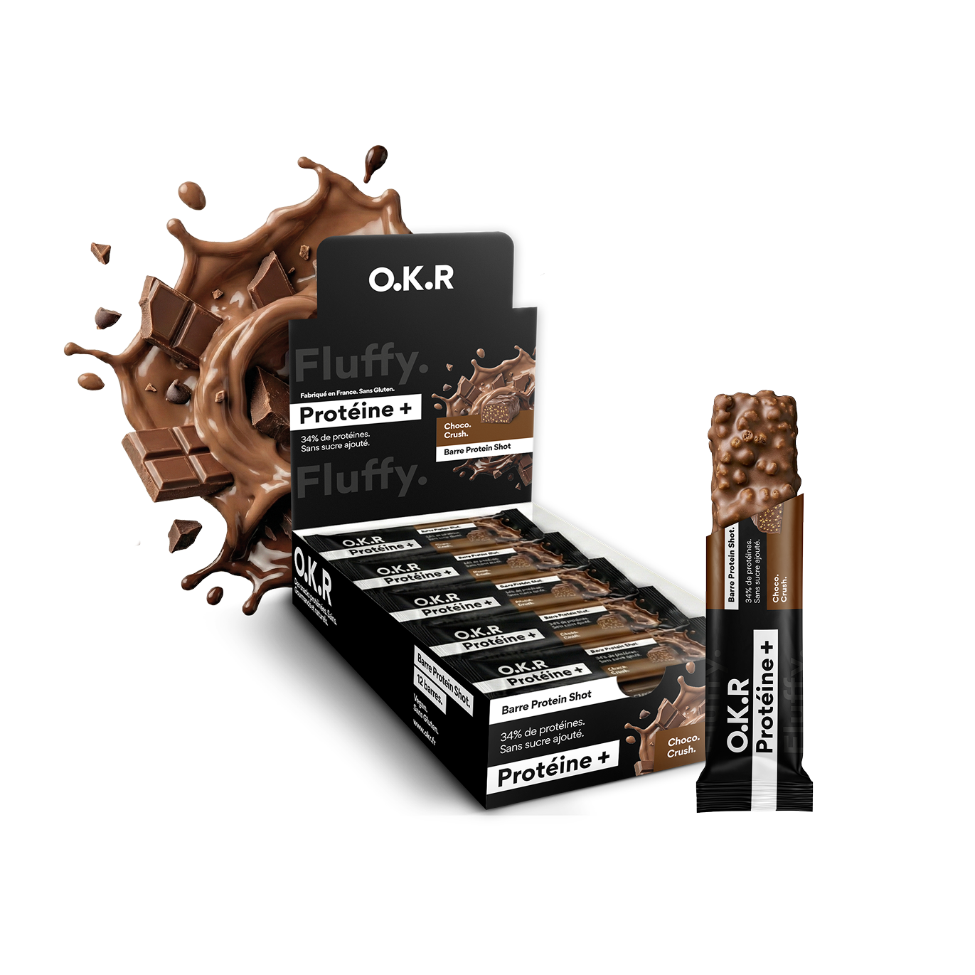 Fluffy. Choco Crush. (Protein Bar Shot / Snack)