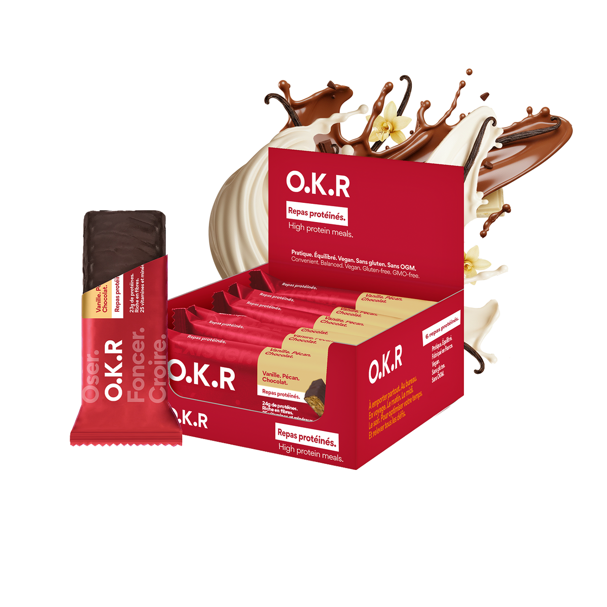 Vanille. Pécan. Chocolat. 