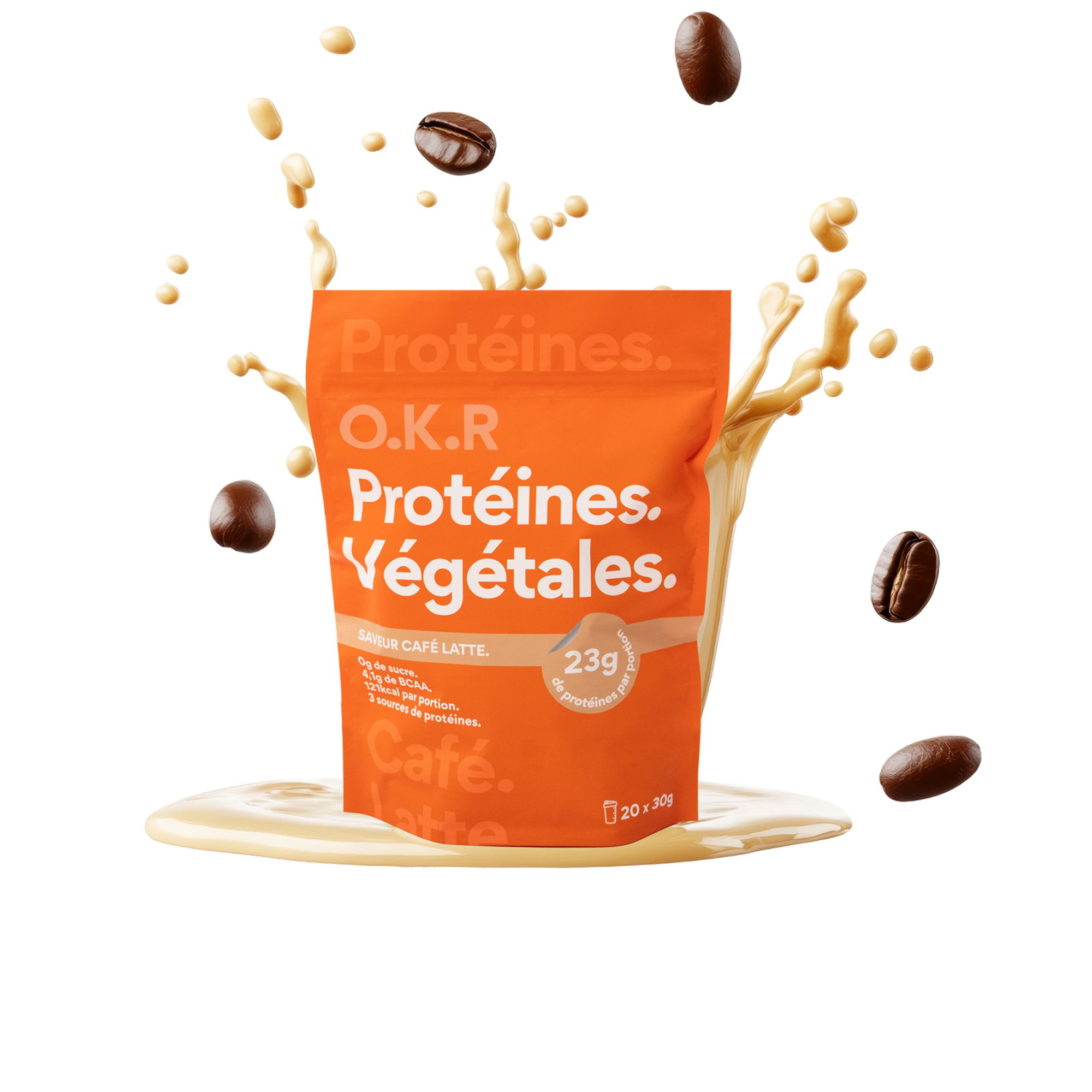 Café Latte. (sachet protéine en poudre / Snack)