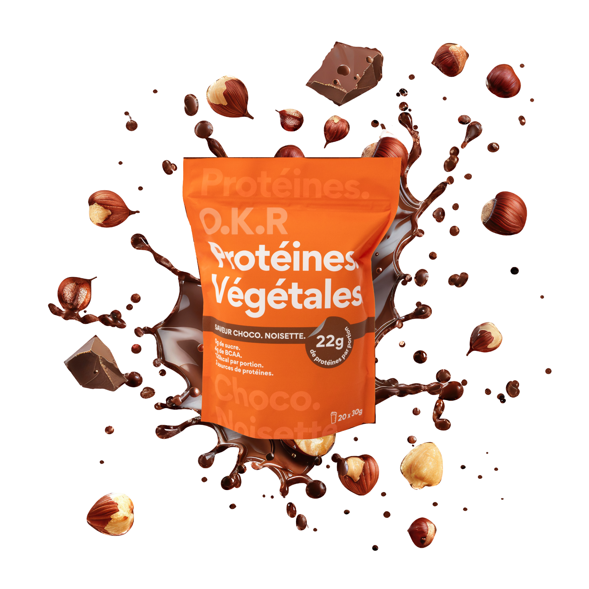 Choco. Noisette. (Sachet protéine en poudre / snack)