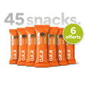 Großformatige 45 Protein-Snacks. Beschichtet.