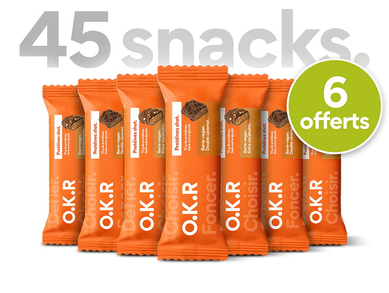 Large format 45 protein snacks. Coated.
