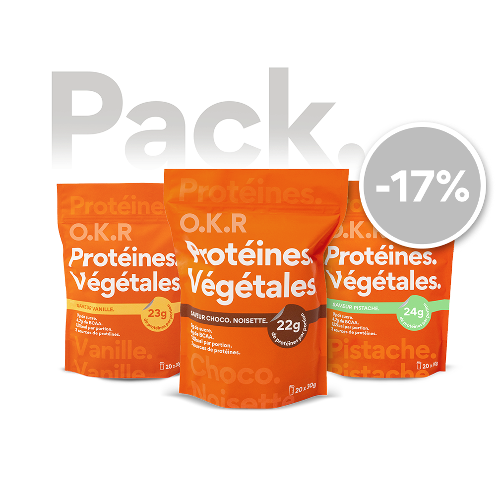 Pack 3 sachets. Protéine Végétale.