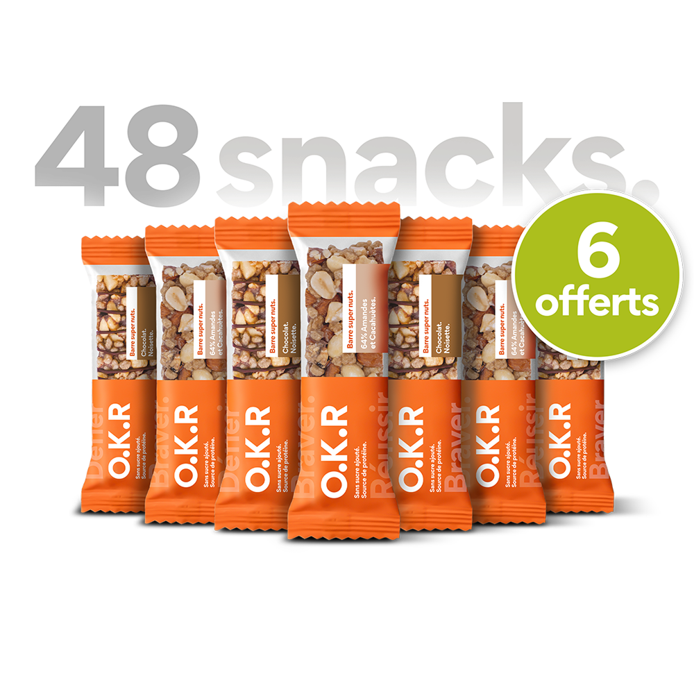 Pack 48 barres protéinées. Cétogènes.