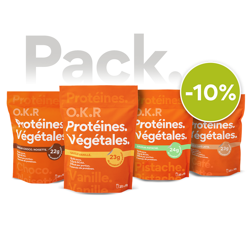 Pack 4 sachets. Protéine Végétale.