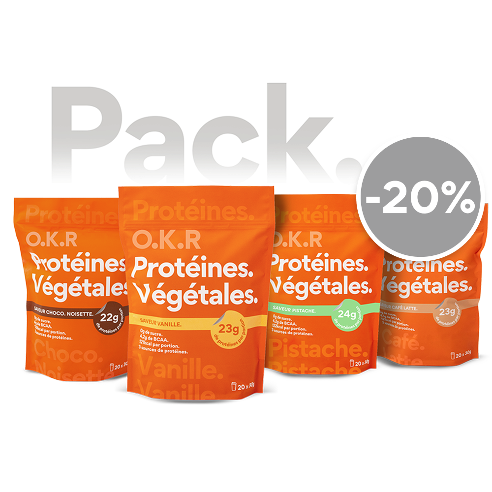 Pack 4 sachets. Protéine Végétale.