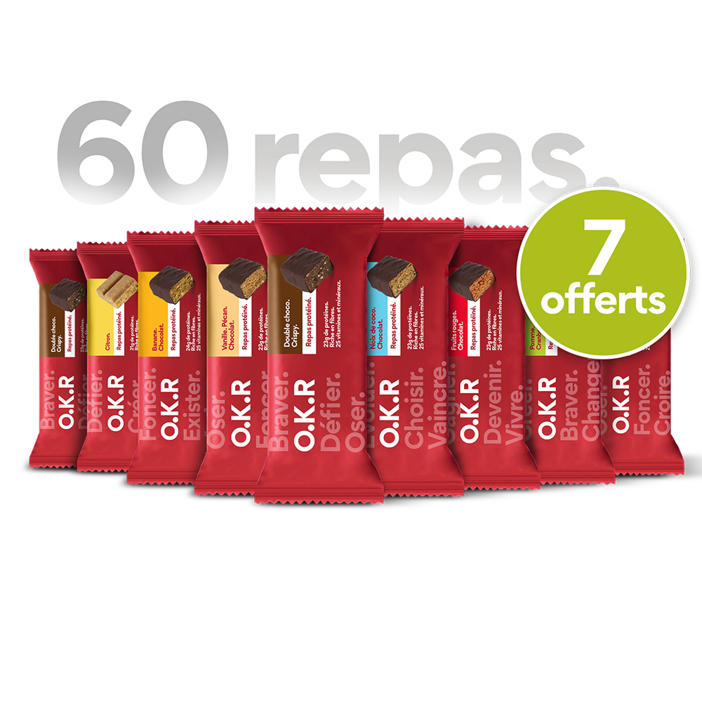 Pack 60 repas protéinés.