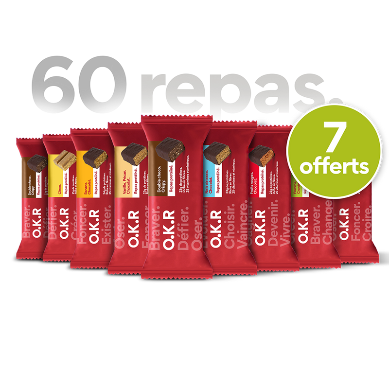 Pack 60 repas protéinés.