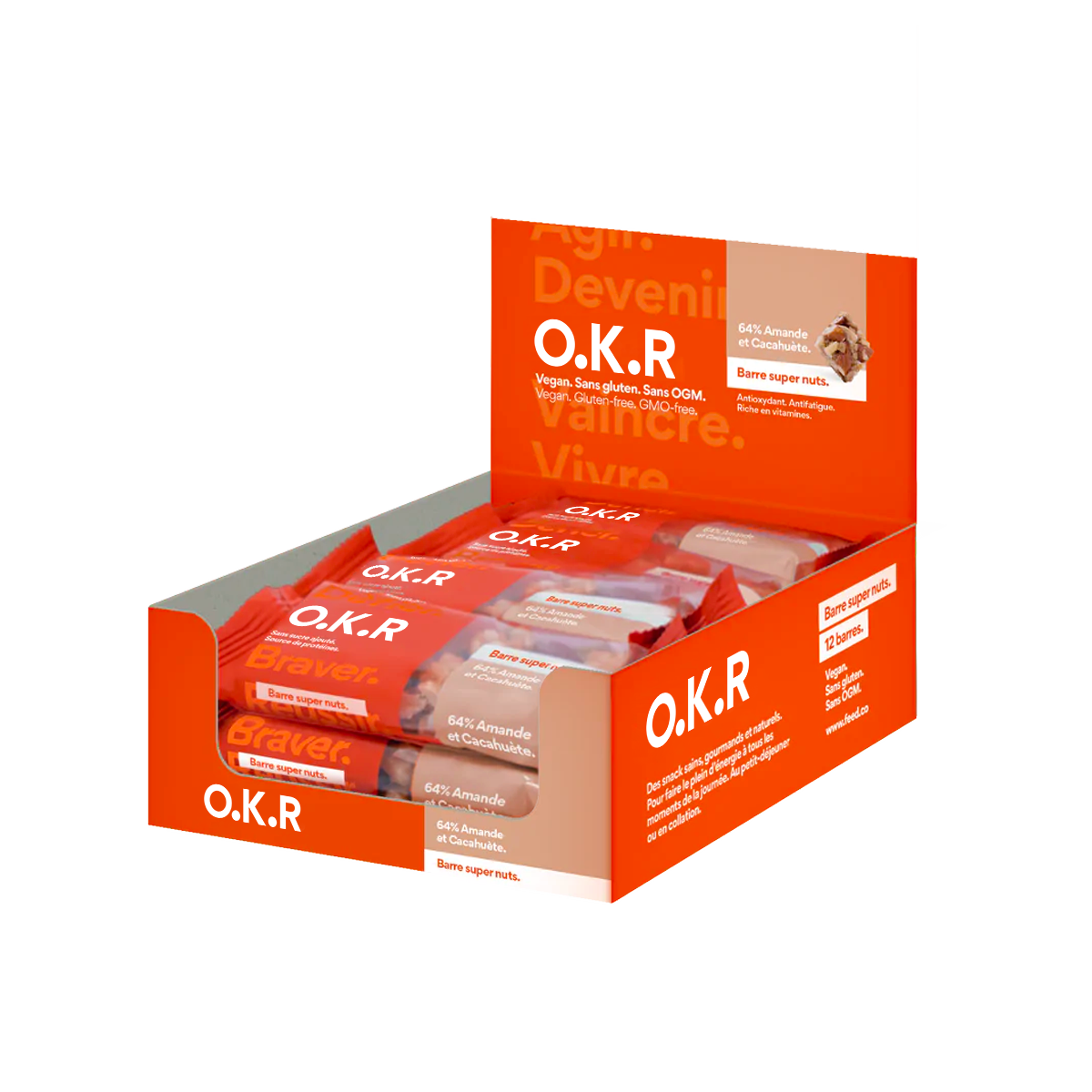 Amande. Cacahuète. (PAV de barres keto Noix / Snack)