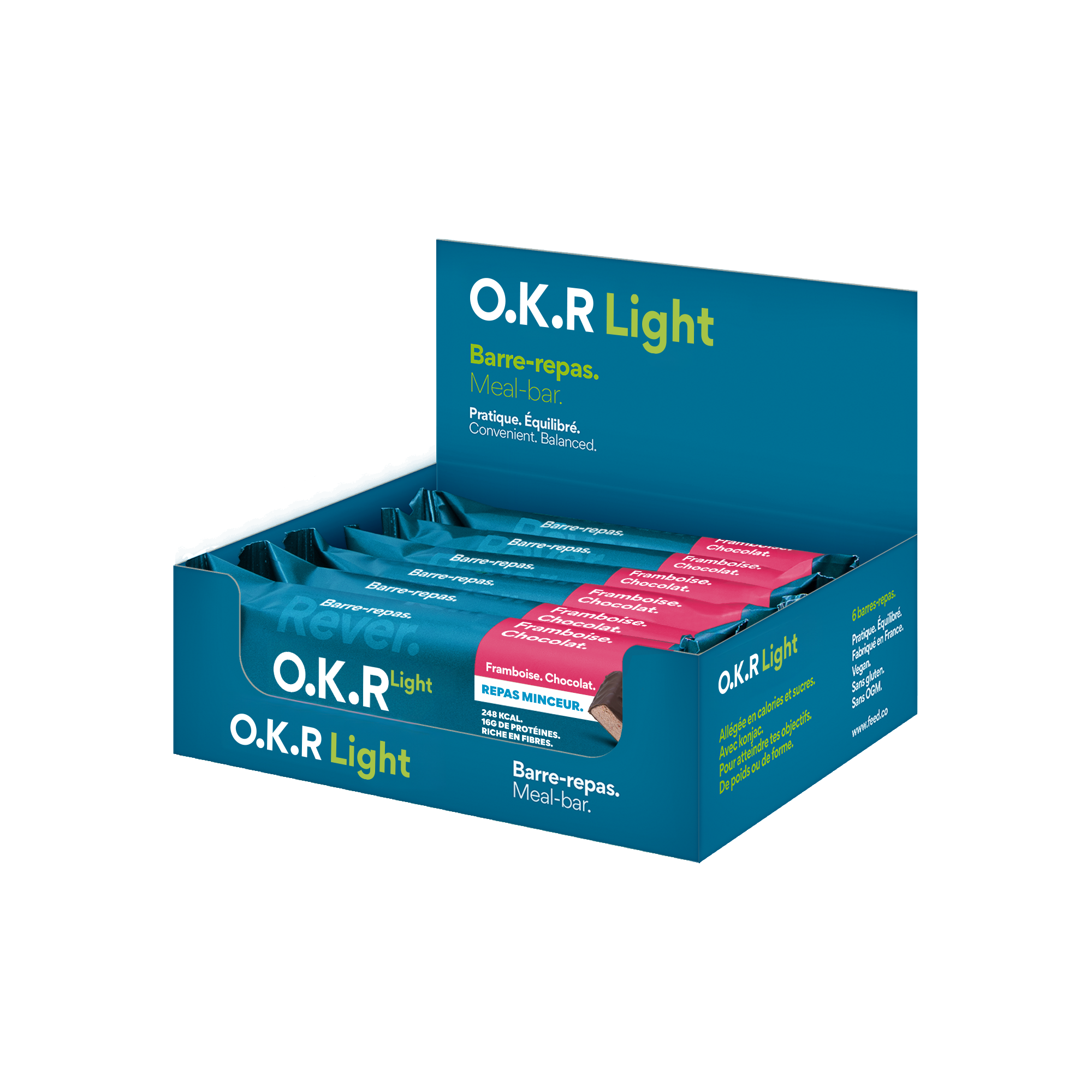 Raspberry. Chocolate. (PAV of meal bars / Light)