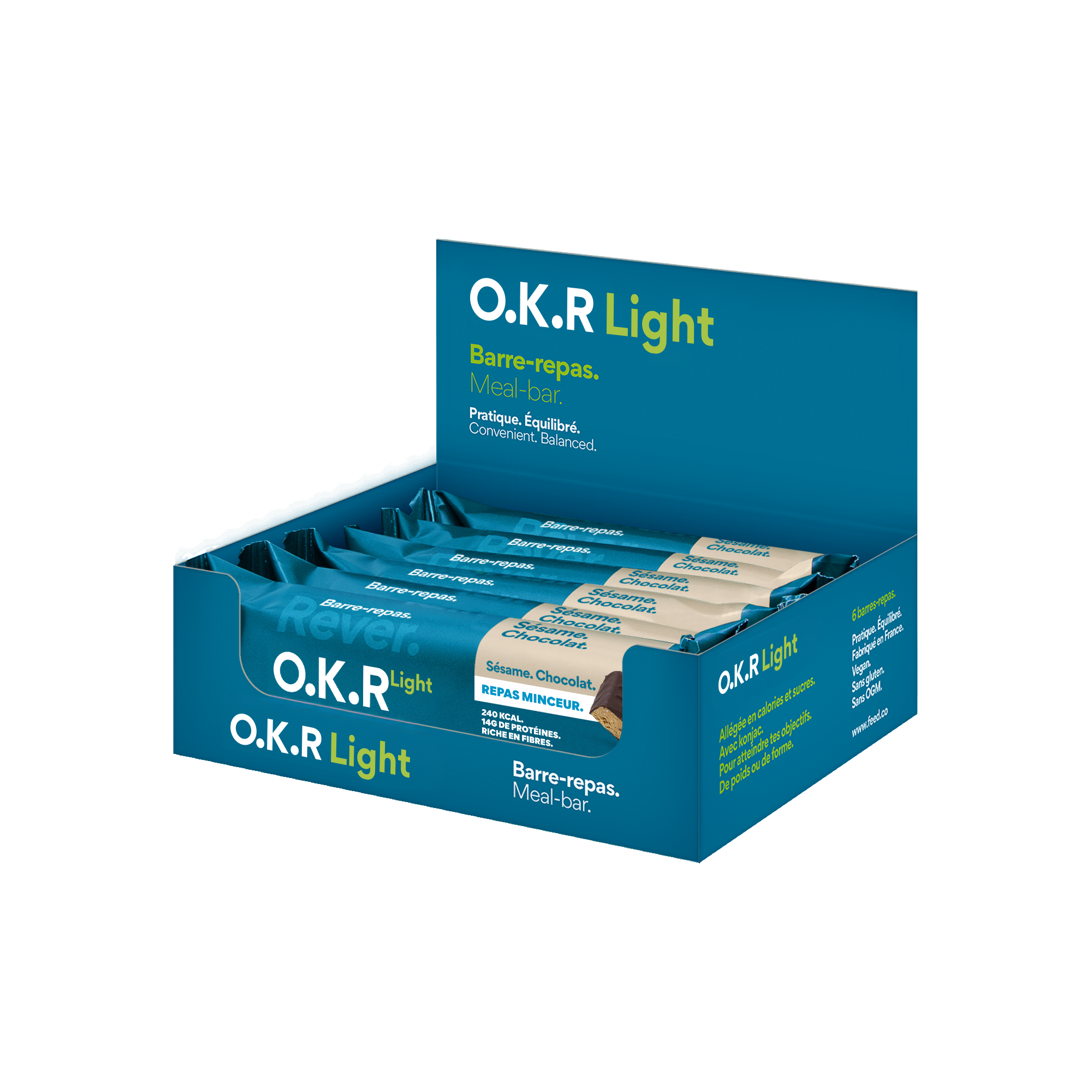 Sesame. Chocolate. (PAV of meal bars / Light)