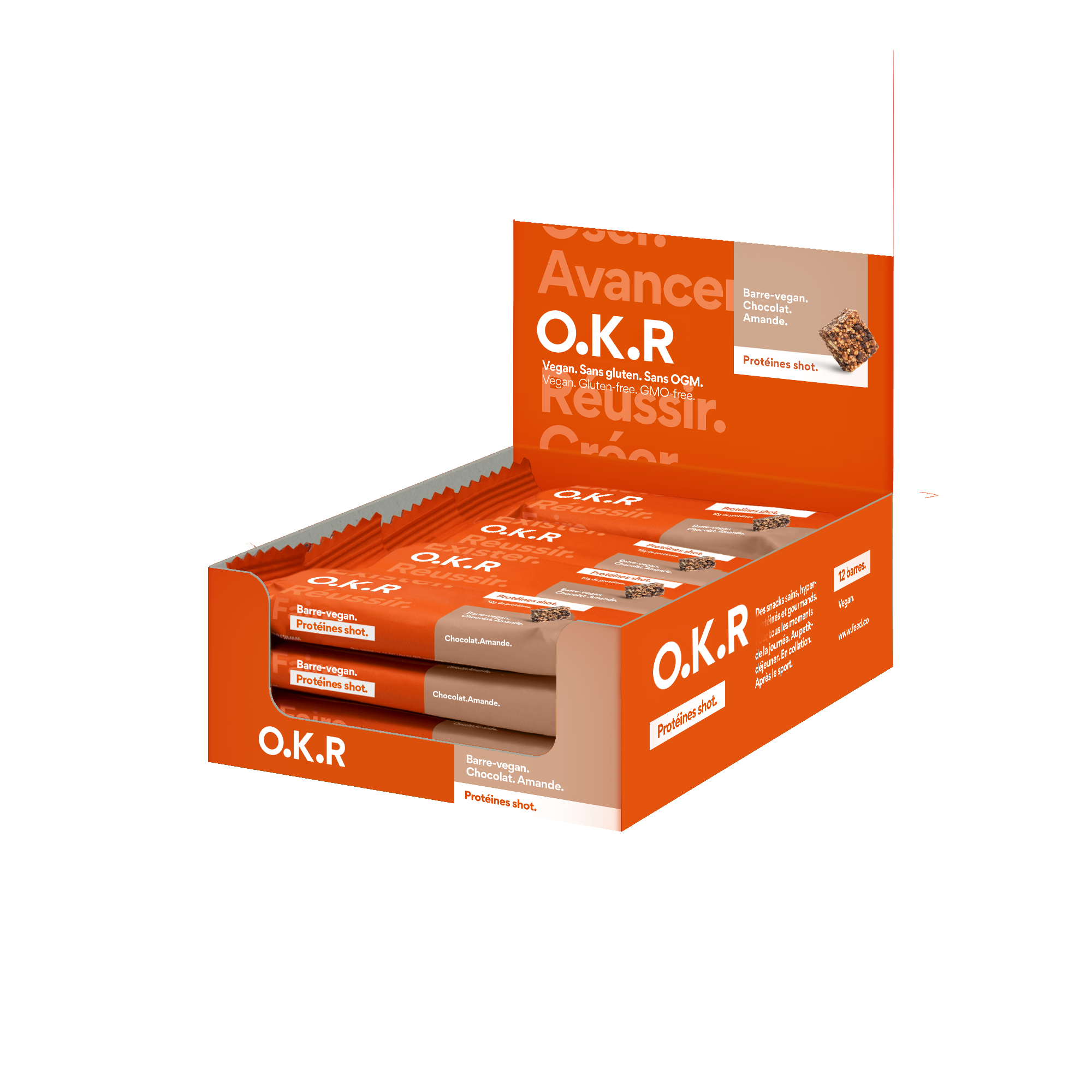 Chocolat. Amande. (PAV de barres céréales chocolat amande / Snack)