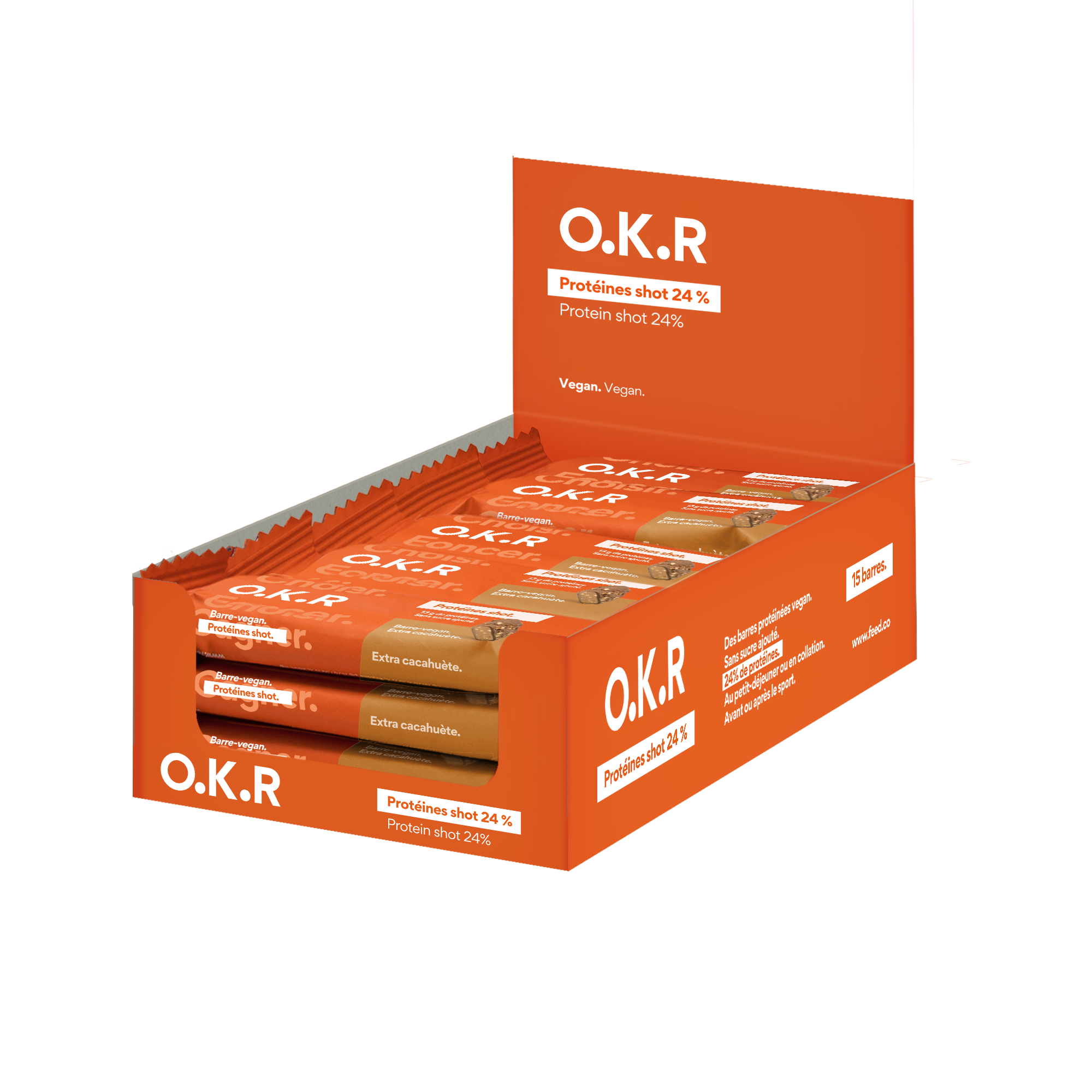 Extra cacahuète. (PAV barre-vegan Protéines shot cacahuète / Snack)