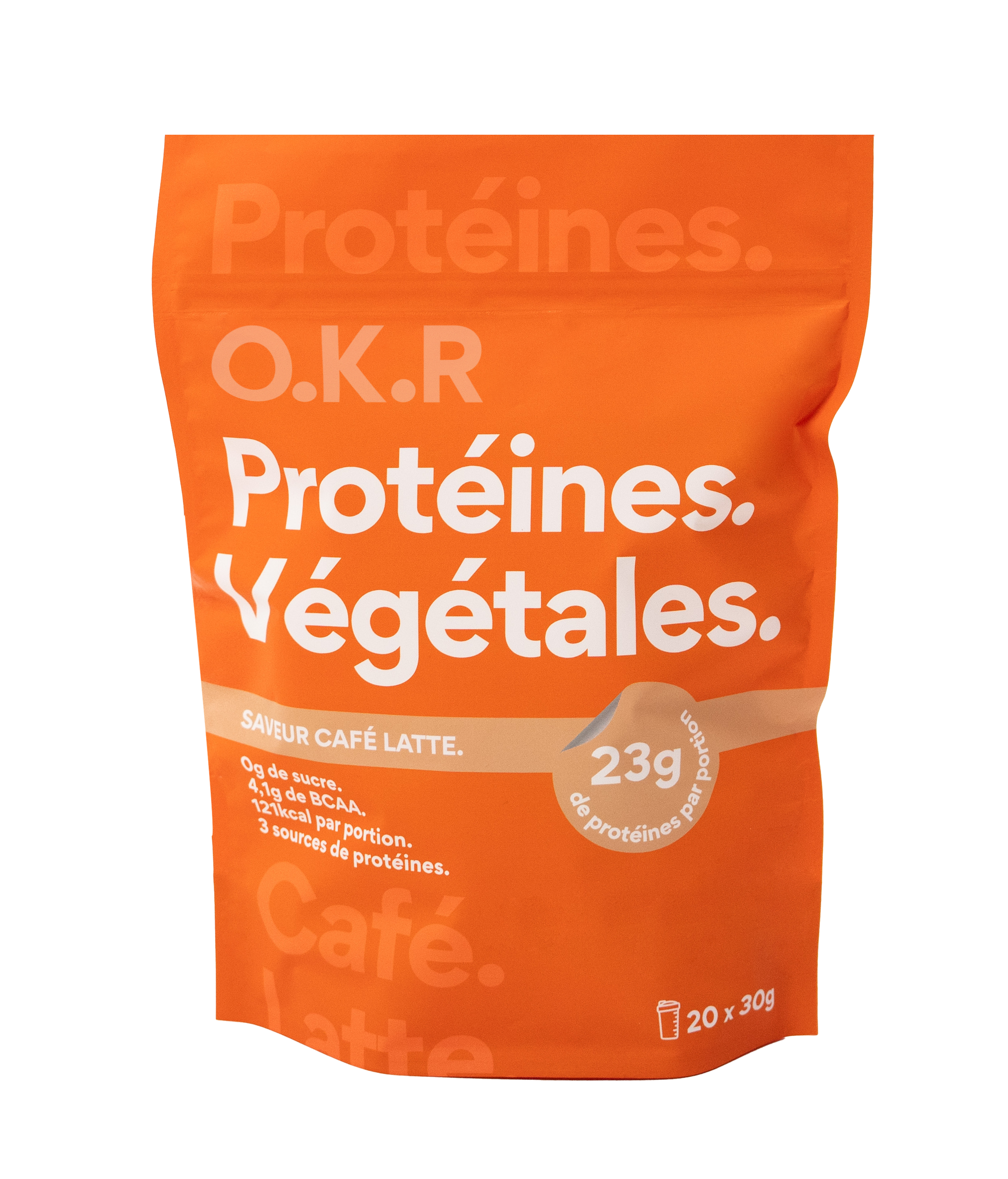 Café Latte. (sachet protéine en poudre / Snack)