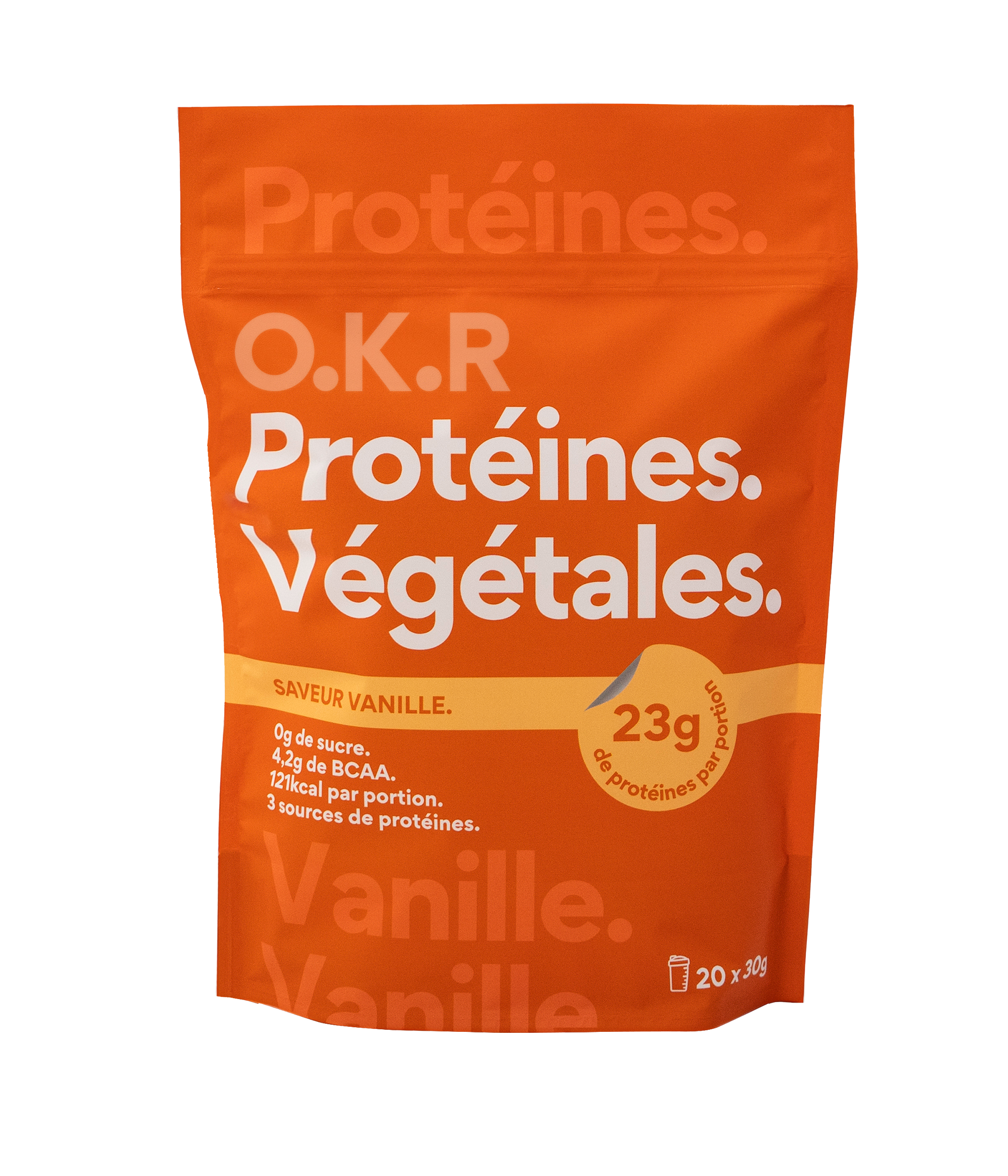 Vanille. (Sachet protéine en poudre / snack)